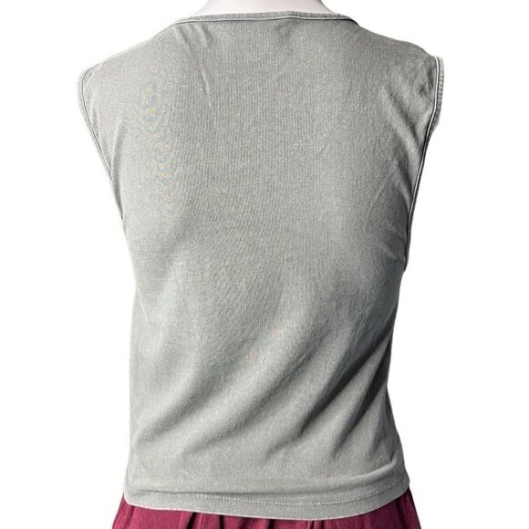 COTTON ON Metallica High Neck Muscle Tank Top Grey & Blue Size Large - Picture 2 of 3